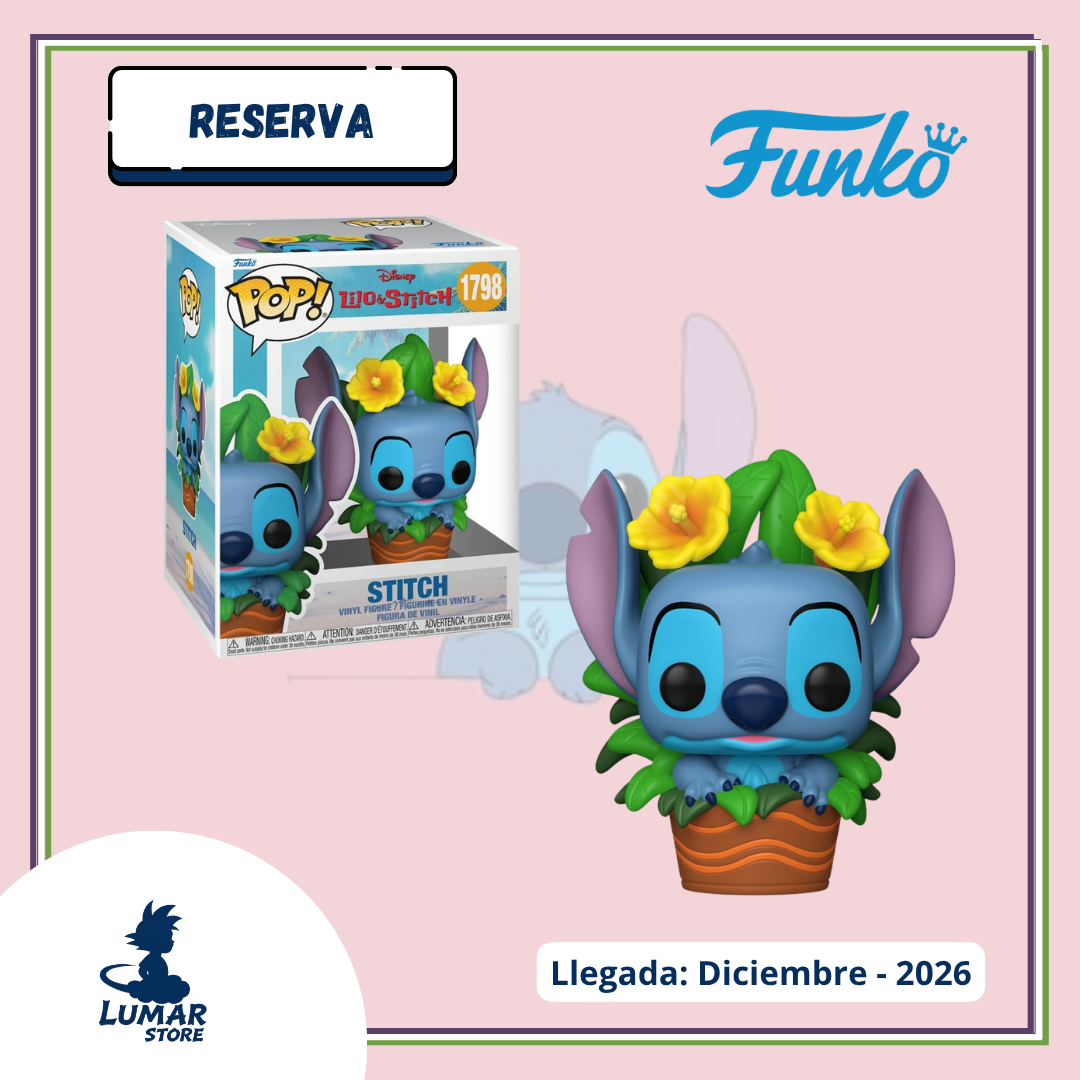 Funko POP! Disney: Lilo & Stitch - Stitch en Maceta de Flores #1798 [PREVENTA]