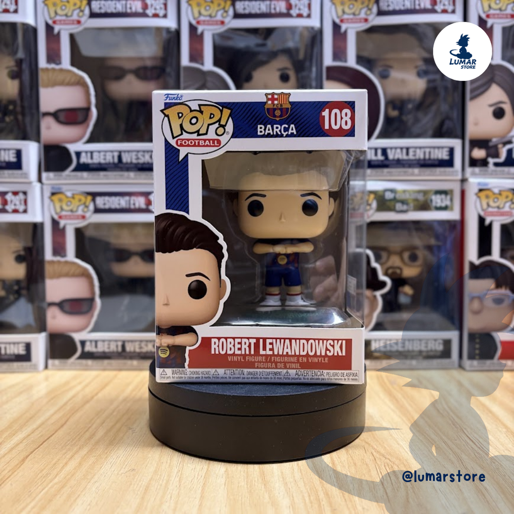 Funko POP! Football #108 FC Barcelona – Robert Lewandowski 9cm