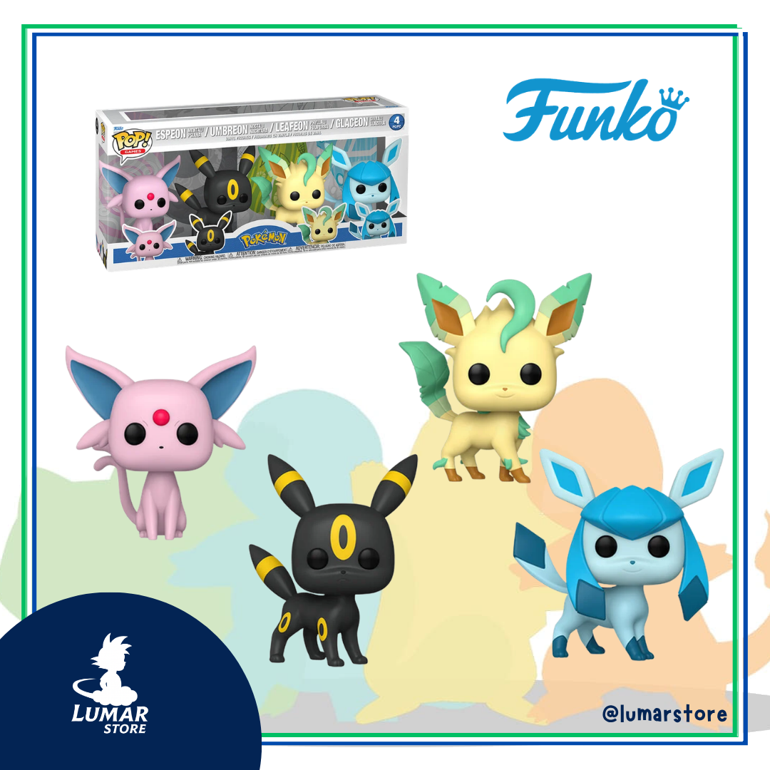 Funko POP! Games 4-Pack Pokémon – Espeon, Umbreon, Leafeon & Glaceon