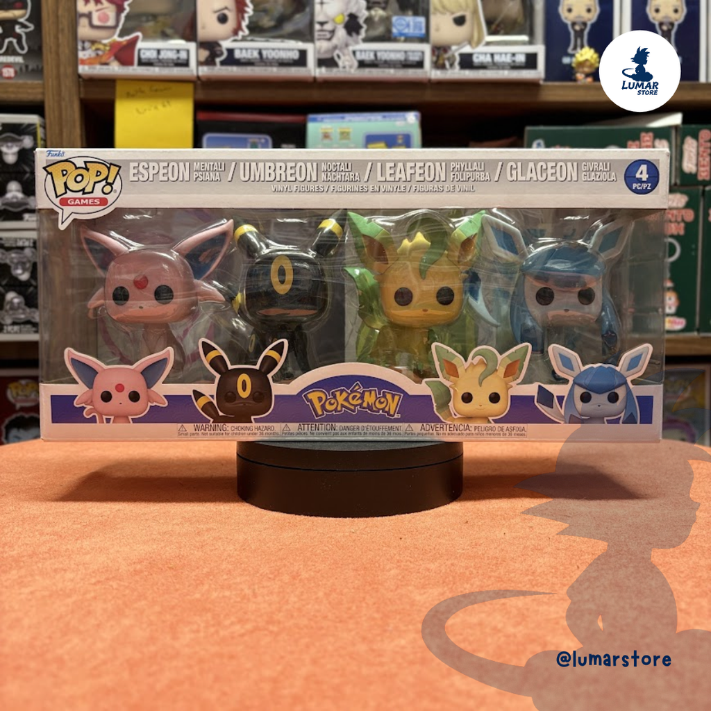 Funko POP! Games 4-Pack Pokémon – Espeon, Umbreon, Leafeon & Glaceon