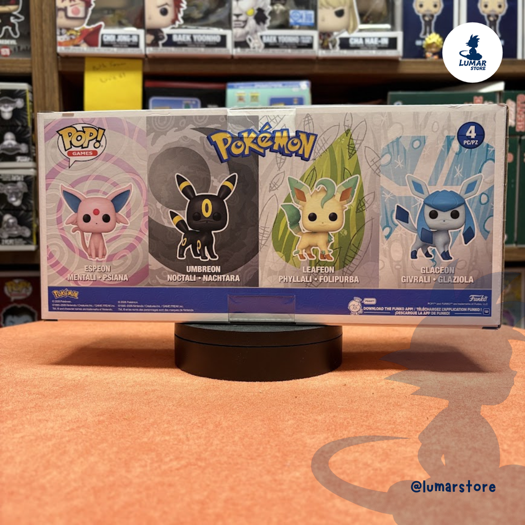 Funko POP! Games 4-Pack Pokémon – Espeon, Umbreon, Leafeon & Glaceon