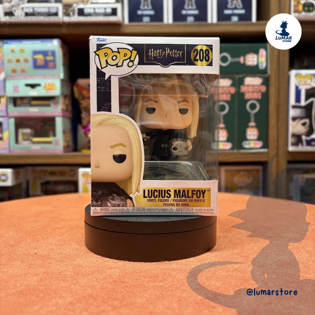 Funko POP! Harry Potter #208 – Lucius Malfoy con Máscara de Mortífago 9cm