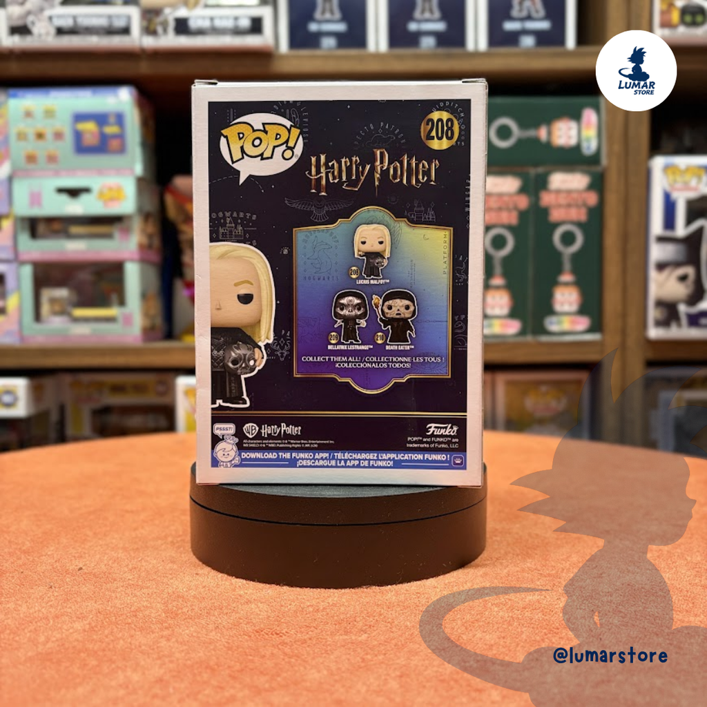 Funko POP! Harry Potter #208 – Lucius Malfoy con Máscara de Mortífago 9cm