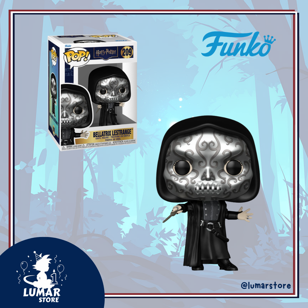 Funko POP! Harry Potter #209 – Bellatrix Lestrange con Máscara de Mortífago 9cm