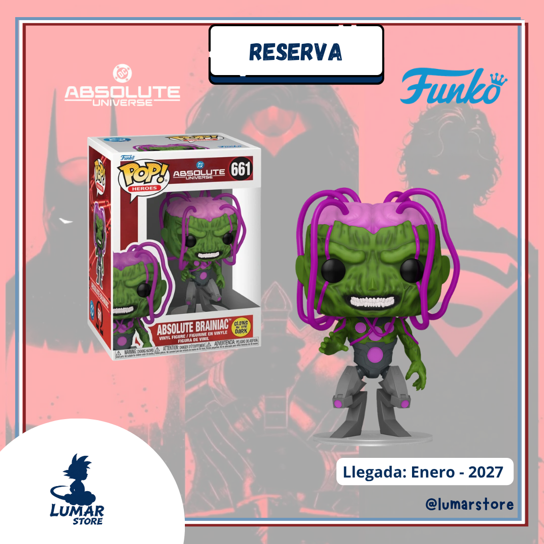 Funko POP! Heroes: DC Absolute Universe - Absolute Brainiac (Glows in the Dark) #661 [PREVENTA]