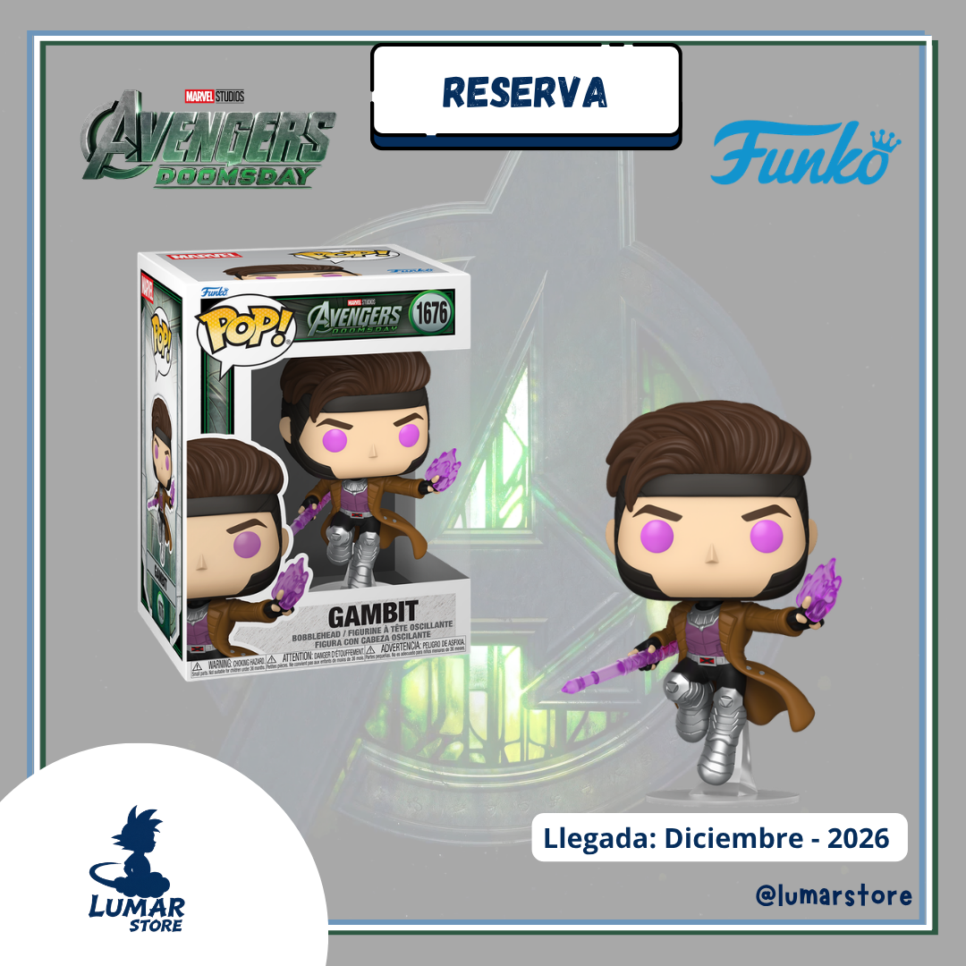 Funko POP! Marvel: Avengers Doomsday - Gambit (Gambito) #1676 [PREVENTA]