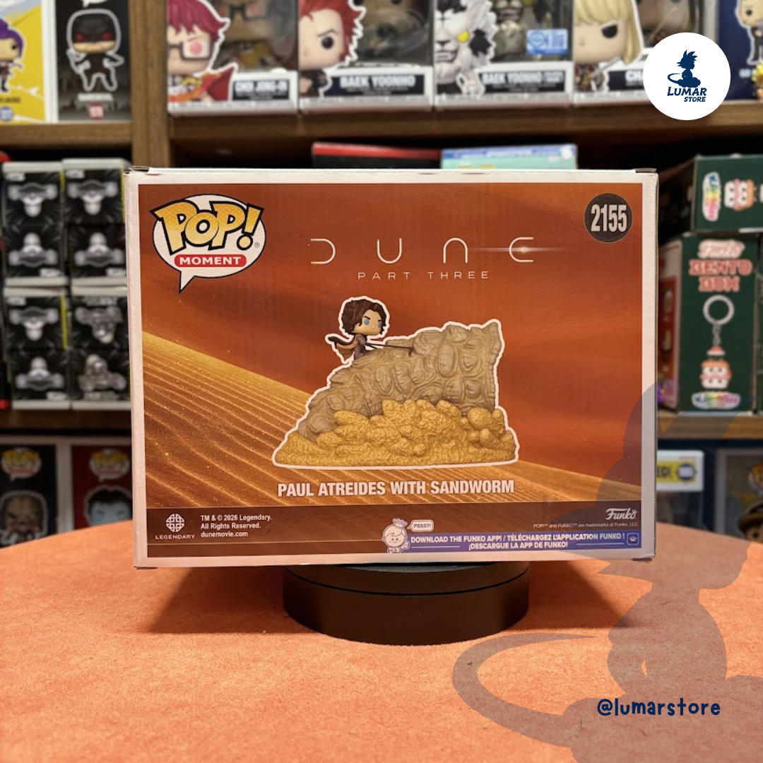 Funko POP! Moment #2155 Dune: Part Three – Paul Atreides with Sandworm (Shai-Hulud Riding Diorama)