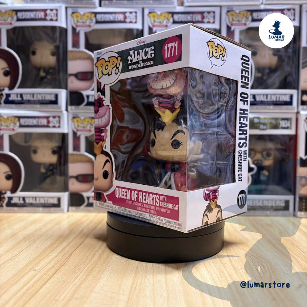 Funko POP! Premium Disney #1771: Queen of Hearts with Cheshire Cat (Alicia en el País de las Maravillas)