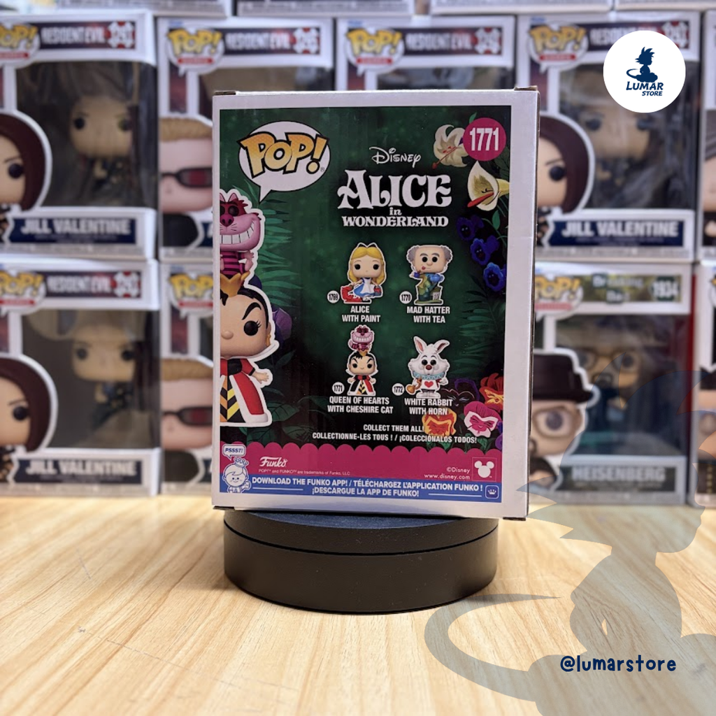 Funko POP! Premium Disney #1771: Queen of Hearts with Cheshire Cat (Alicia en el País de las Maravillas)