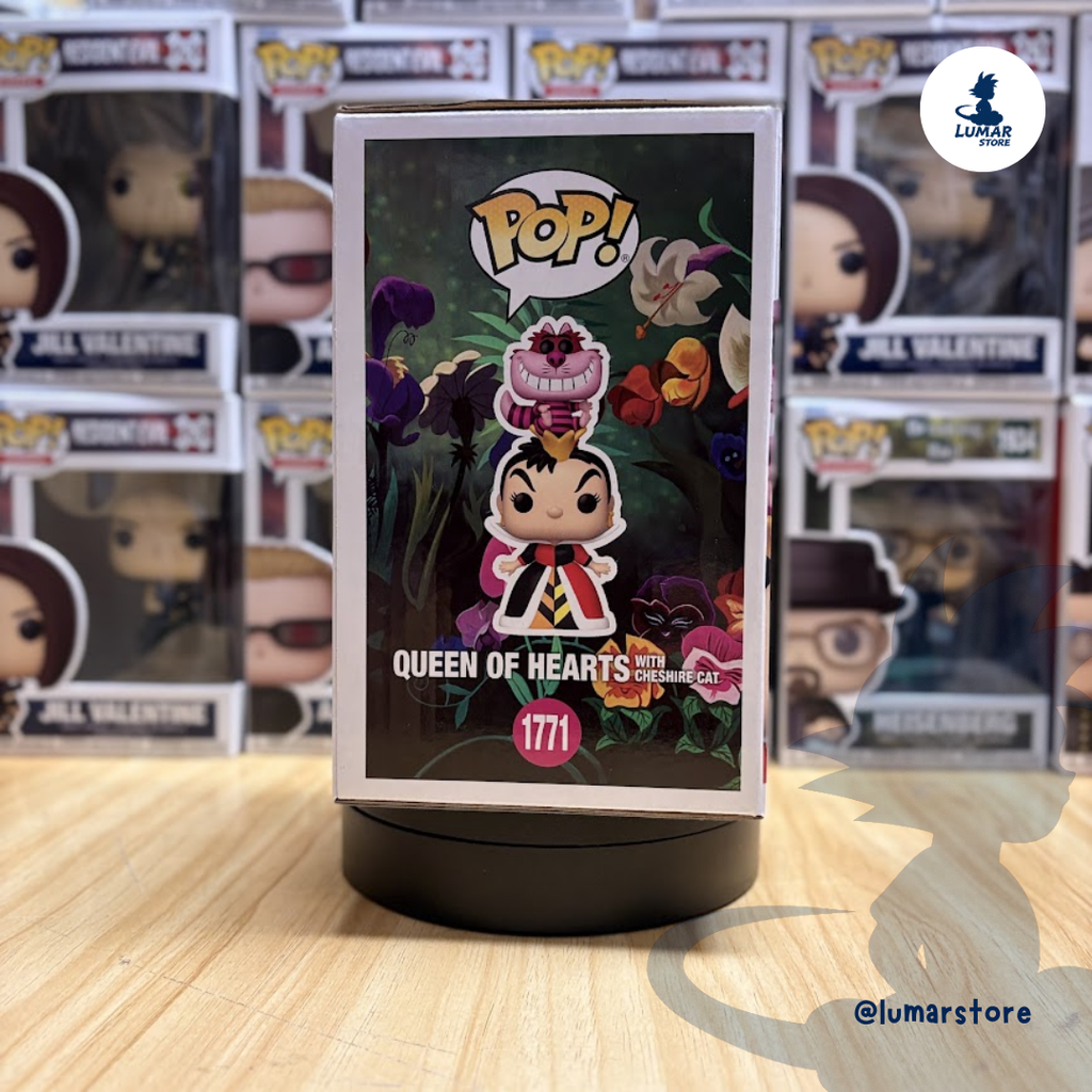 Funko POP! Premium Disney #1771: Queen of Hearts with Cheshire Cat (Alicia en el País de las Maravillas)