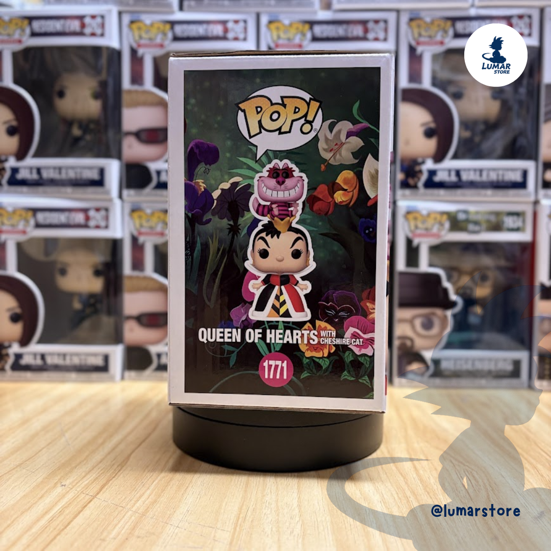 Funko POP! Premium Disney #1771: Queen of Hearts with Cheshire Cat (Alicia en el País de las Maravillas)