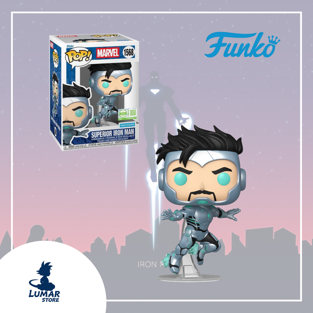 Funko Pop 1568 Superior Iron Man Edición Limitada 5000 piezas caja original