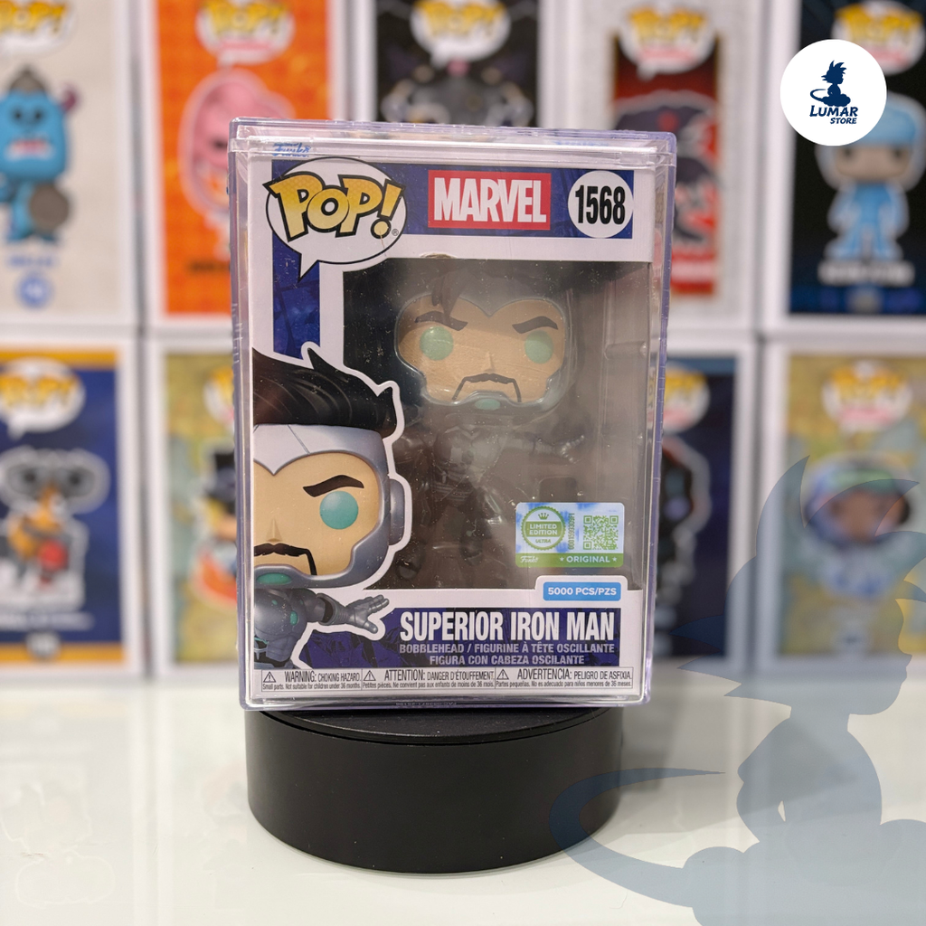 Funko Pop 1568 Superior Iron Man Edición Limitada 5000 piezas caja original