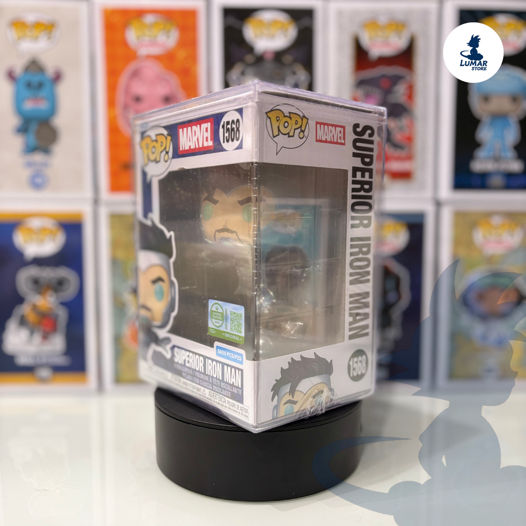 Funko Pop 1568 Superior Iron Man Edición Limitada 5000 piezas caja original