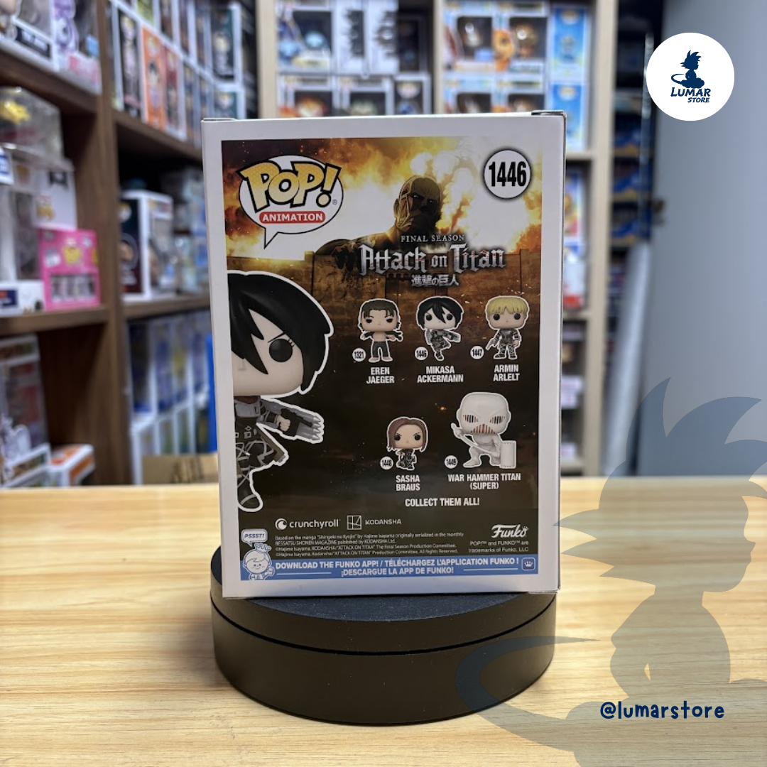 Funko Pop! Animation: Attack on Titan #1446 Mikasa Ackermann (Final Season / Thunder Spears)