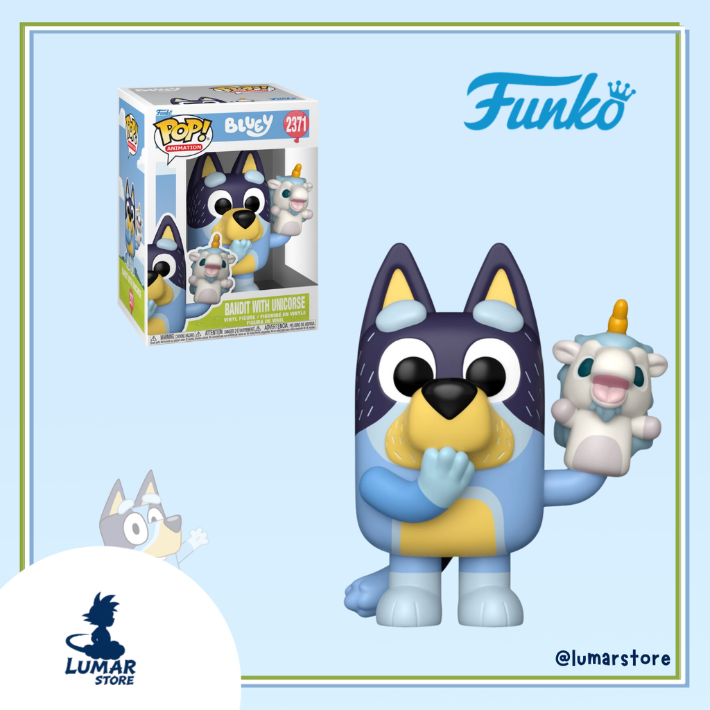 Funko Pop! Animation: Bluey #2371 Bandit with Unicorse