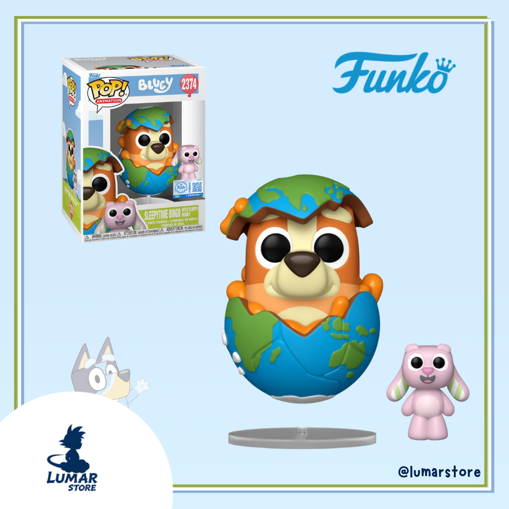 Funko Pop! Animation: Bluey #2374 Sleepytime Bingo with Floppy Bunny