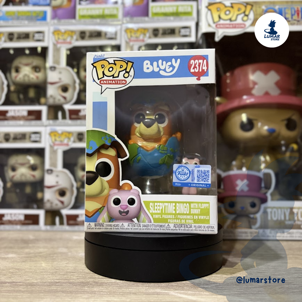 Funko Pop! Animation: Bluey #2374 Sleepytime Bingo with Floppy Bunny