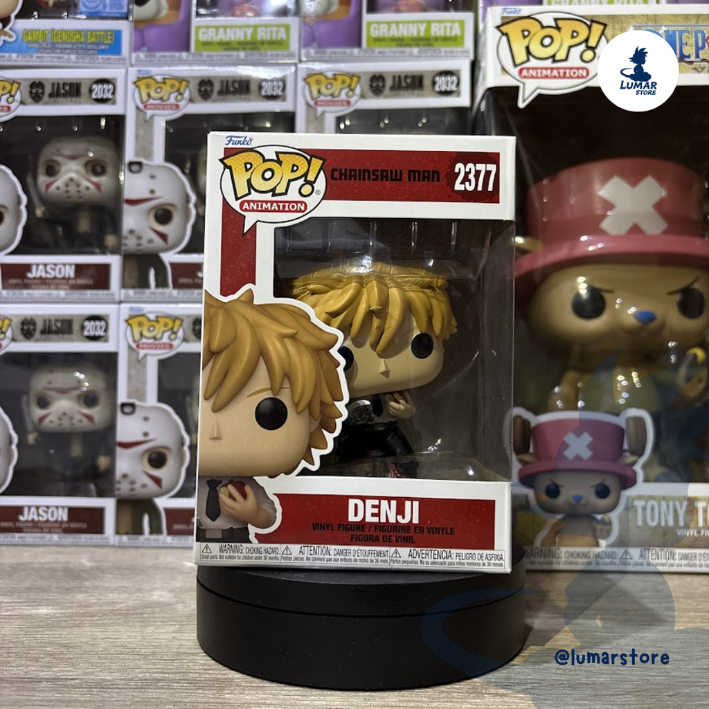 Funko Pop! Animation: Chainsaw Man #2377 Denji on Stool with Manga