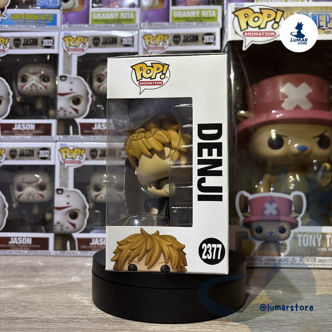 Funko Pop! Animation: Chainsaw Man #2377 Denji on Stool with Manga