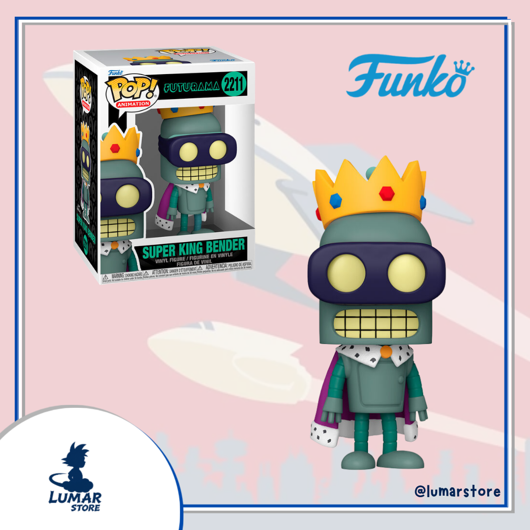 Funko Pop! Animation: Futurama #2211 Super King Bender (New New York Heroes)