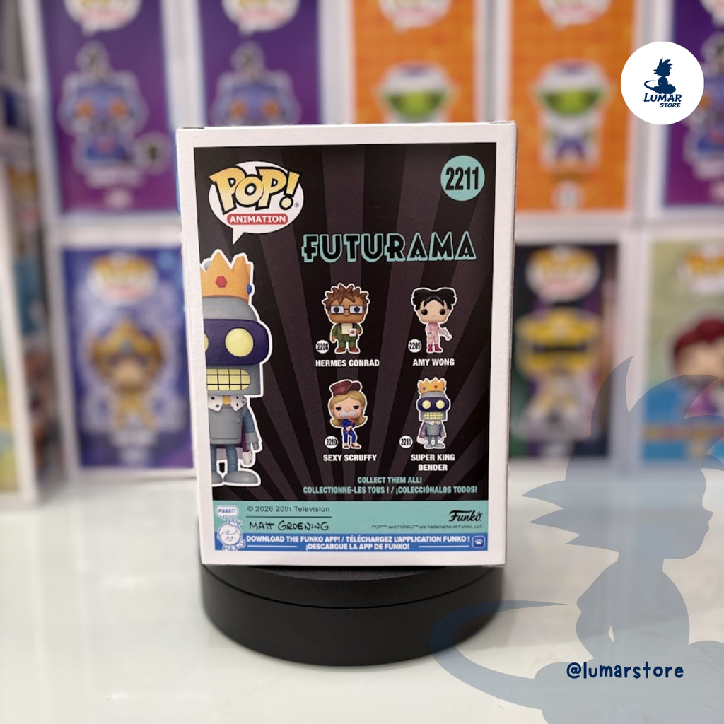 Funko Pop! Animation: Futurama #2211 Super King Bender (New New York Heroes)