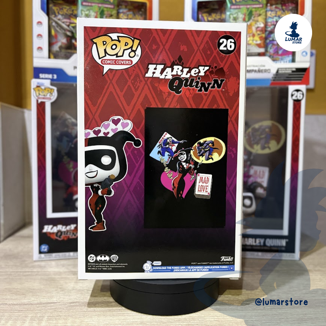 Funko Pop! Comic Cover #26 DC Comics: Harley Quinn Mad Love (Hard Case Edition)