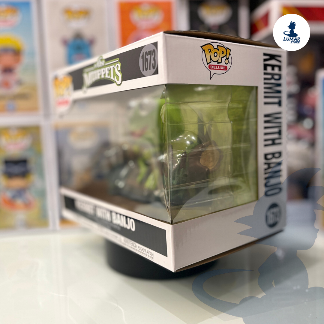 Funko Pop! Deluxe 1673 – Kermit with Banjo | The Muppets
