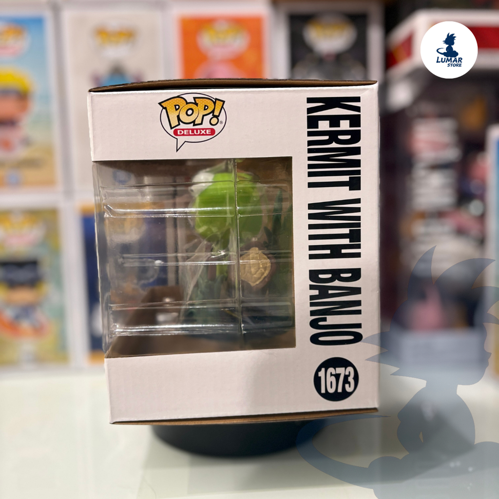 Funko Pop! Deluxe 1673 – Kermit with Banjo | The Muppets