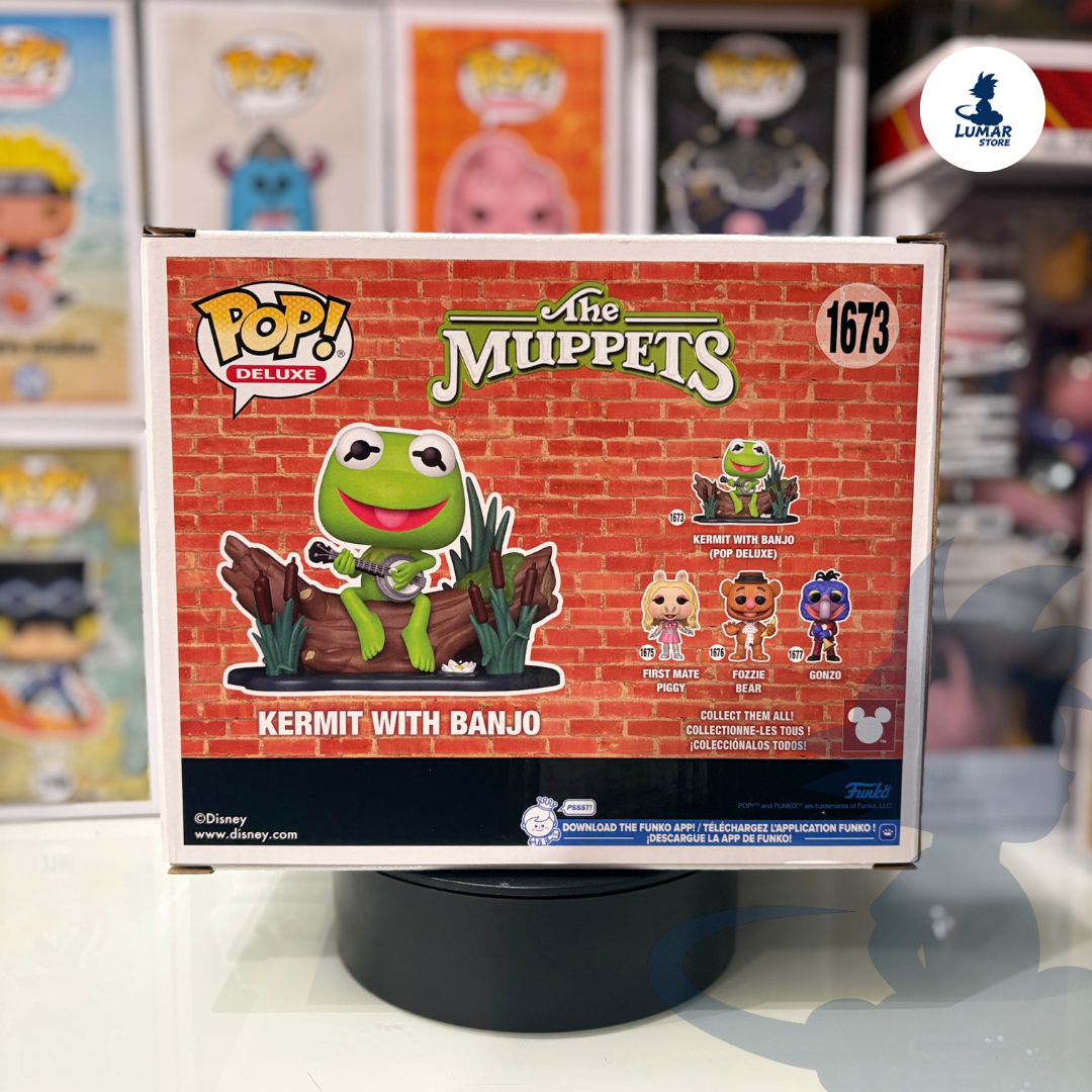 Funko Pop! Deluxe 1673 – Kermit with Banjo | The Muppets