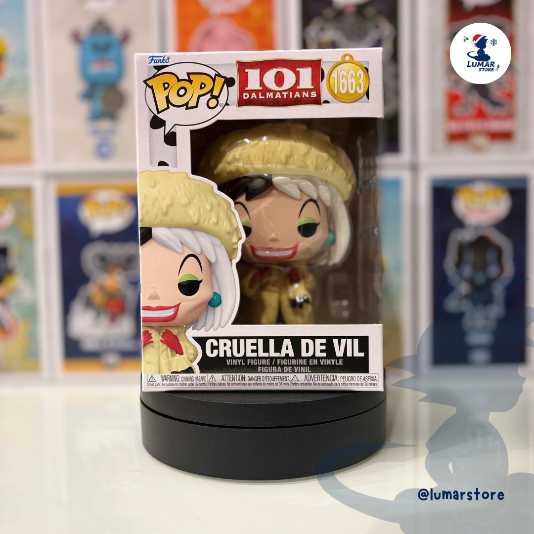 Funko Pop! Disney 1663 - Cruella de Vil | 101 Dálmatas