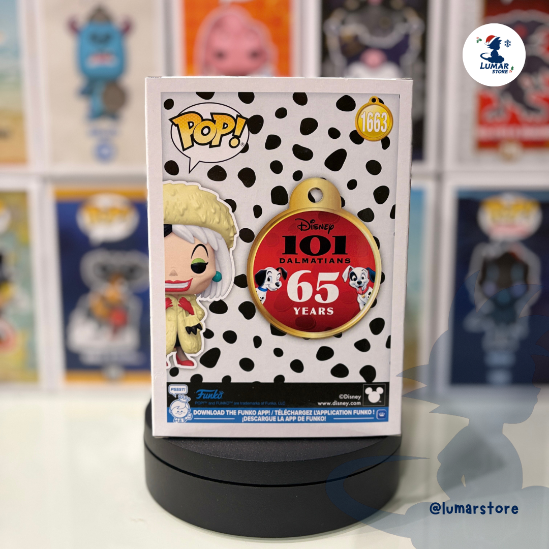 Funko Pop! Disney 1663 - Cruella de Vil | 101 Dálmatas
