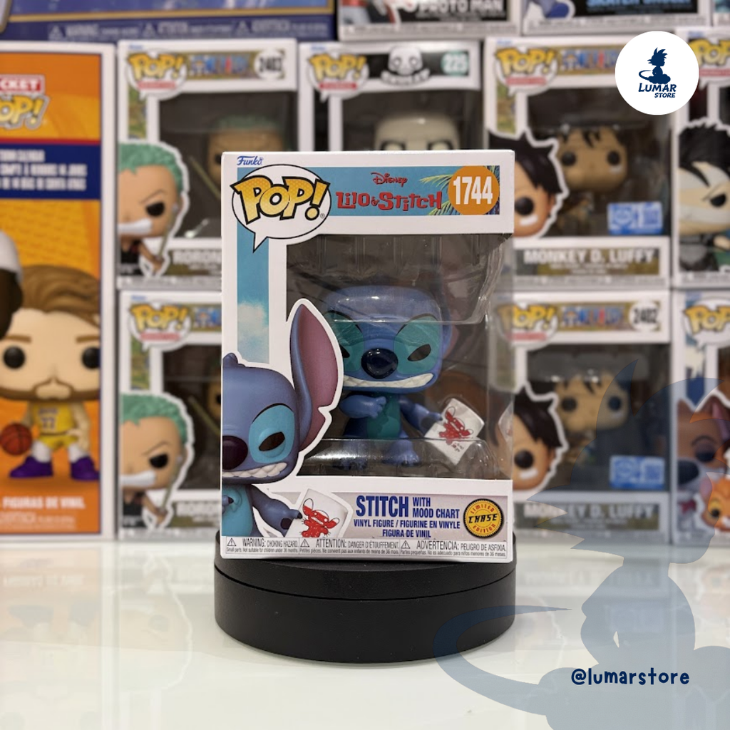 Funko Pop! Disney: Lilo & Stitch #1744 Stitch with Mood Chart (Limited Edition CHASE)