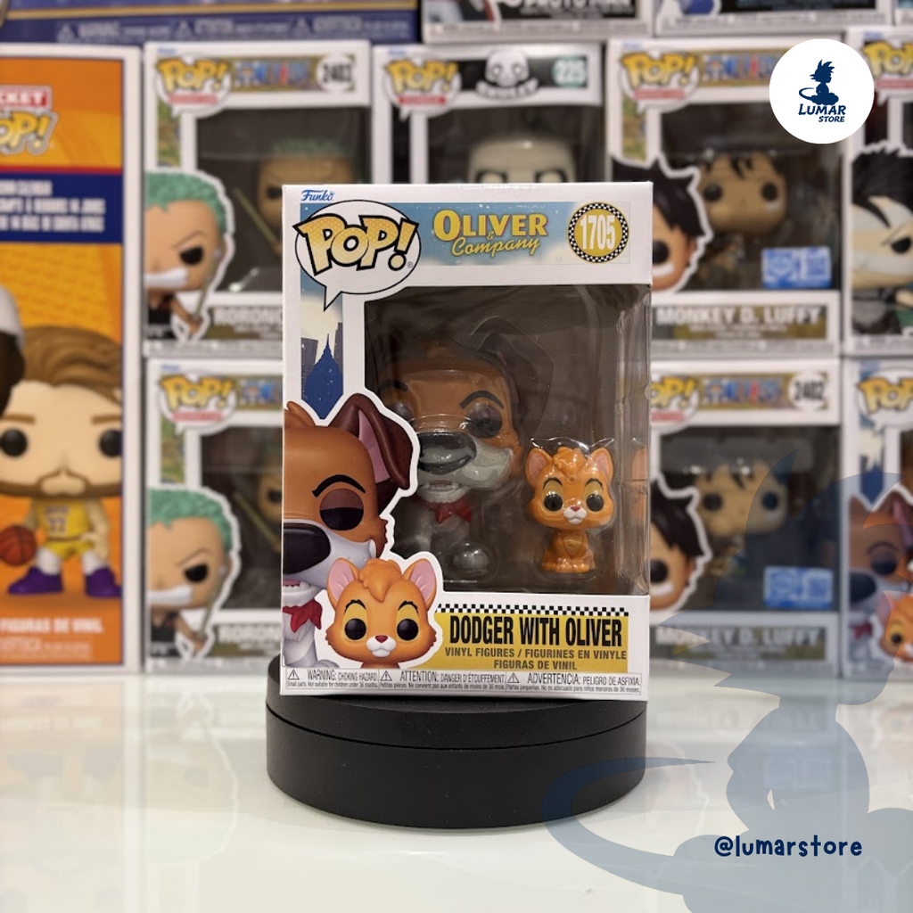 Funko Pop! Disney: Oliver y su Pandilla #1705 Dodger with Oliver