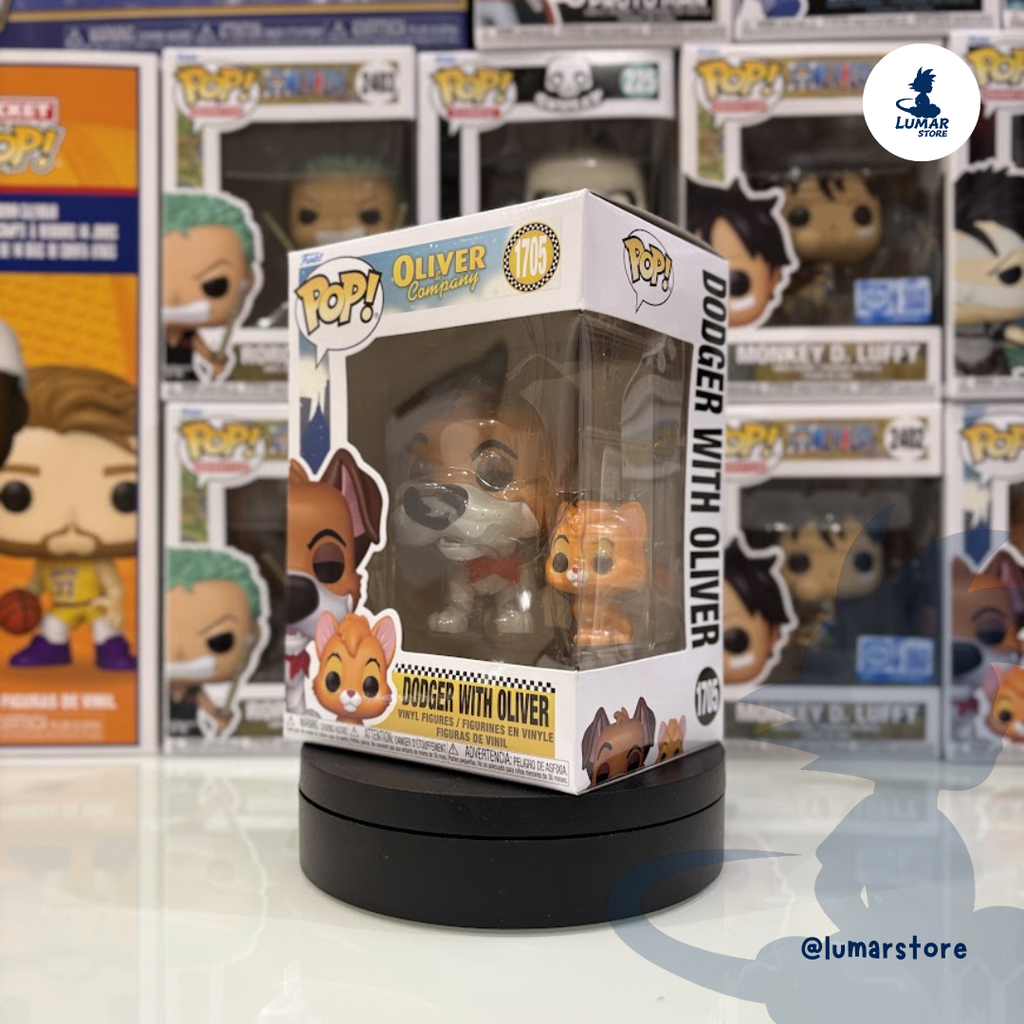 Funko Pop! Disney: Oliver y su Pandilla #1705 Dodger with Oliver