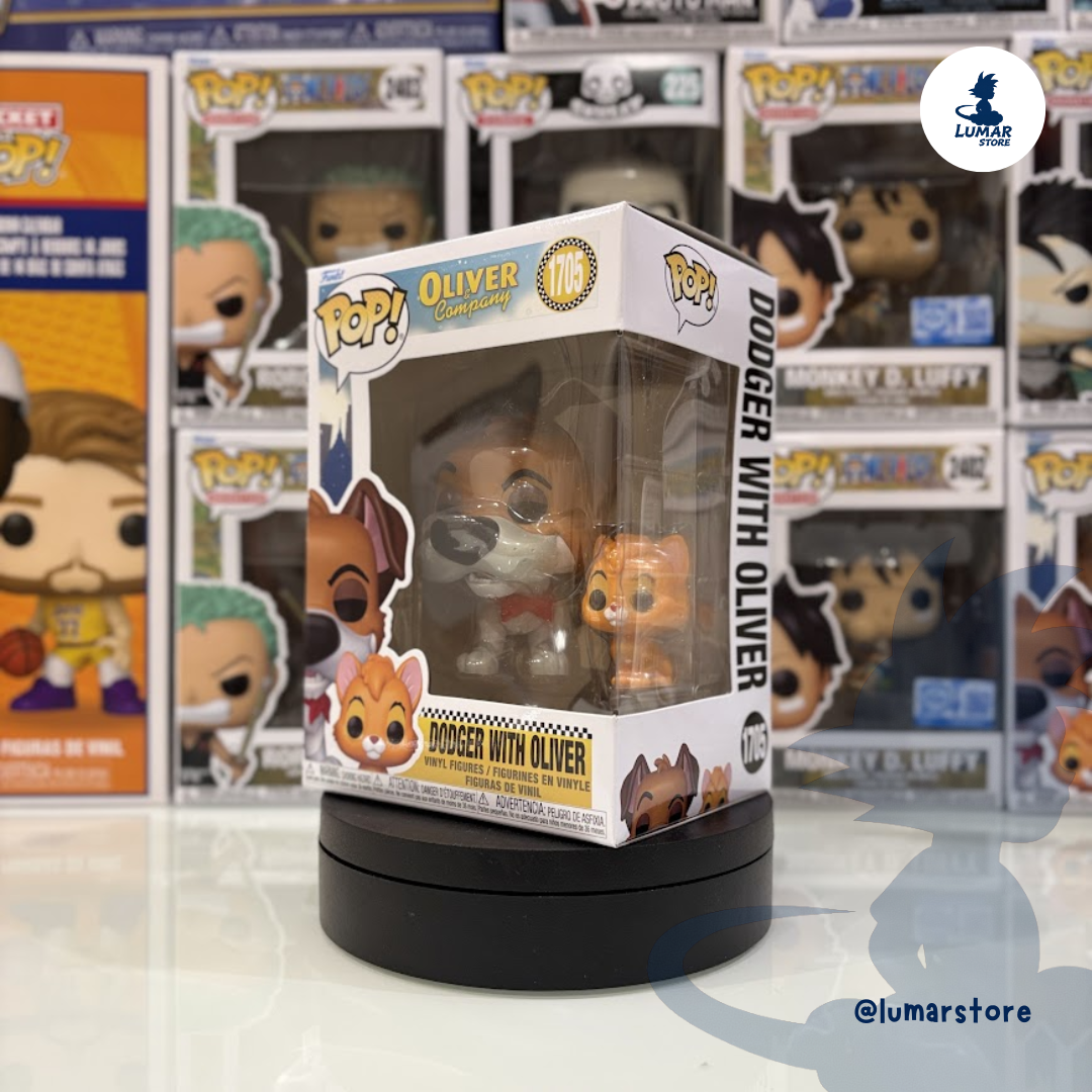 Funko Pop! Disney: Oliver y su Pandilla #1705 Dodger with Oliver