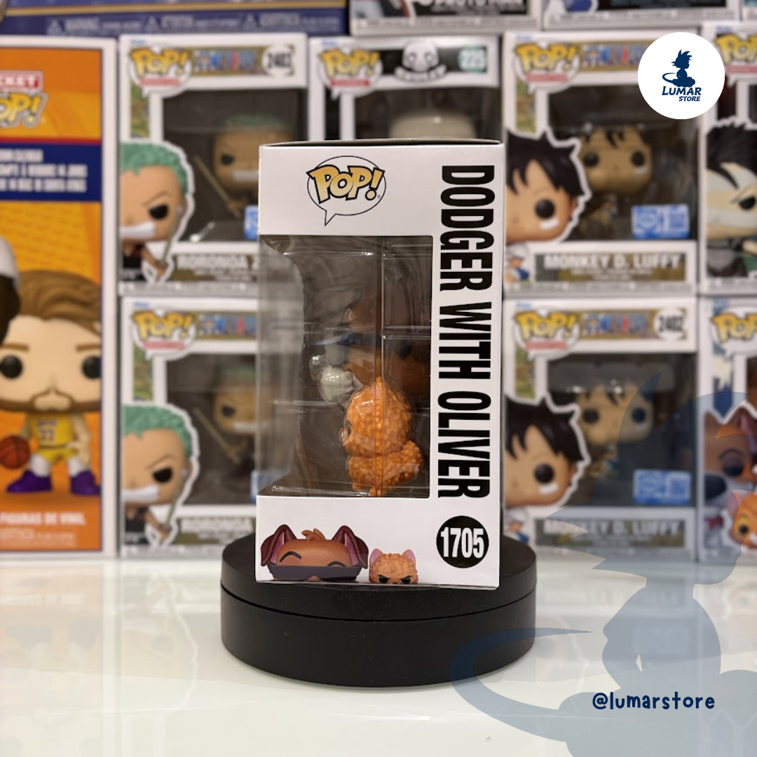 Funko Pop! Disney: Oliver y su Pandilla #1705 Dodger with Oliver (Limited Edition CHASE)