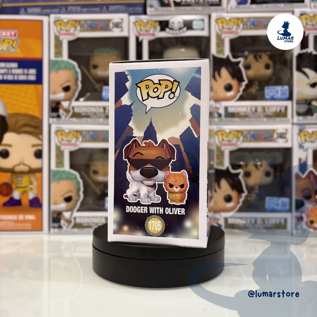 Funko Pop! Disney: Oliver y su Pandilla #1705 Dodger with Oliver (Limited Edition CHASE)
