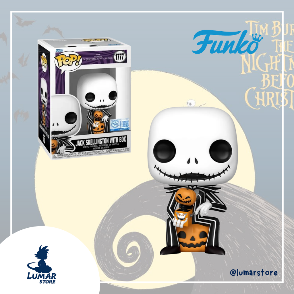 Funko Pop! Disney: Pesadilla antes de Navidad #1777 Jack Skellington with Box (Special Edition)
