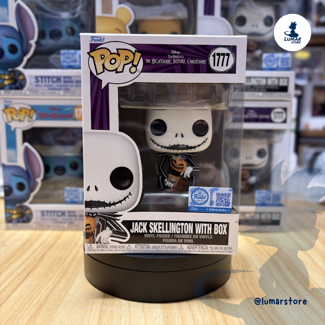 Funko Pop! Disney: Pesadilla antes de Navidad #1777 Jack Skellington with Box (Special Edition)