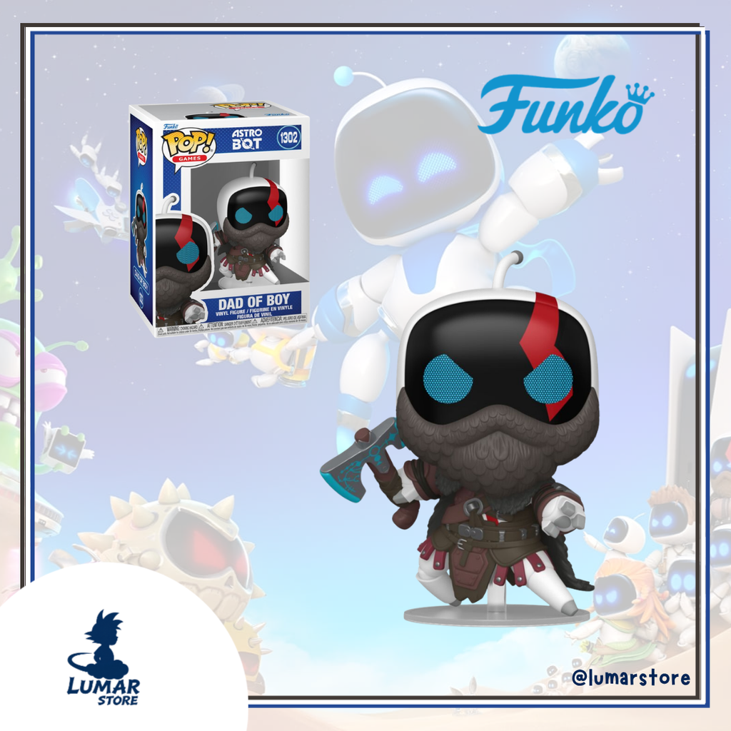 Funko Pop! Games: Astro Bot #1302 Dad of Boy (God of War Kratos Bot)