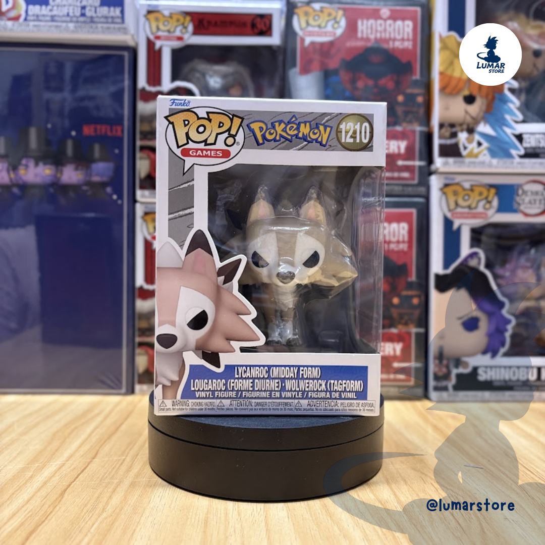 Funko Pop! Games: Pokémon #1210 Lycanroc Forma Diurna (Midday Form)