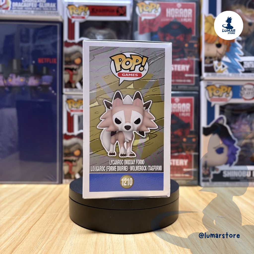 Funko Pop! Games: Pokémon #1210 Lycanroc Forma Diurna (Midday Form)