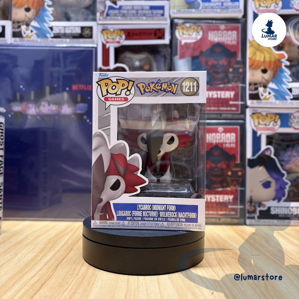Funko Pop! Games: Pokémon #1211 Lycanroc Forma Nocturna (Midnight Form)