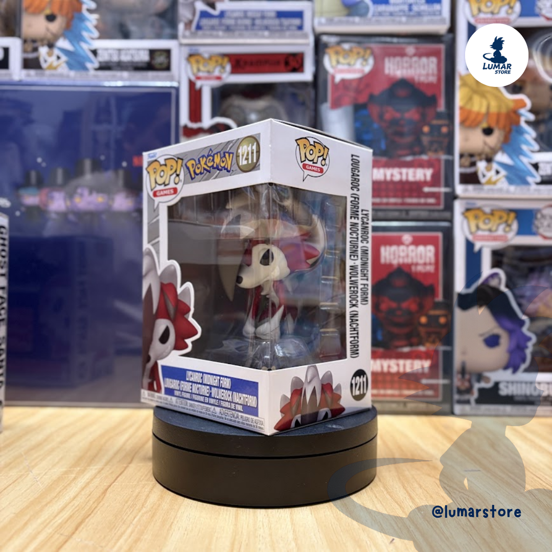 Funko Pop! Games: Pokémon #1211 Lycanroc Forma Nocturna (Midnight Form)