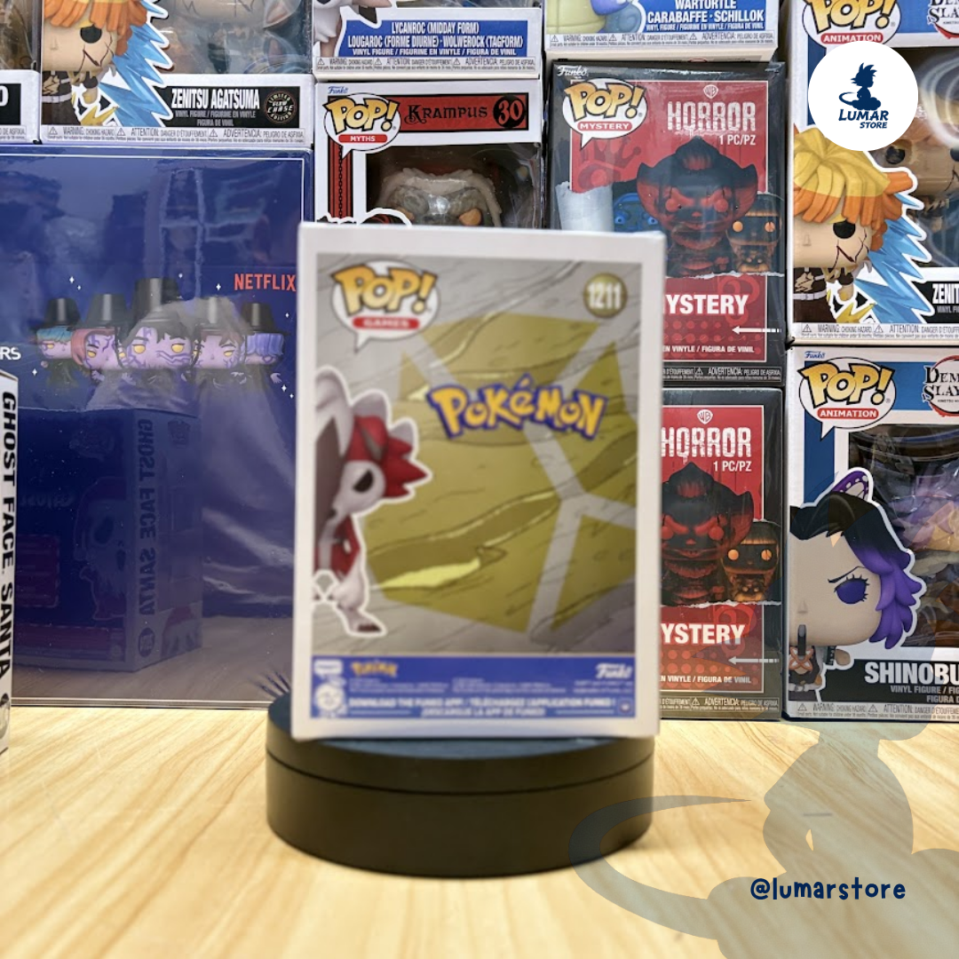 Funko Pop! Games: Pokémon #1211 Lycanroc Forma Nocturna (Midnight Form)