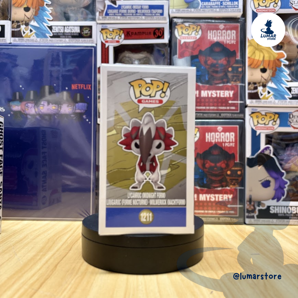 Funko Pop! Games: Pokémon #1211 Lycanroc Forma Nocturna (Midnight Form)