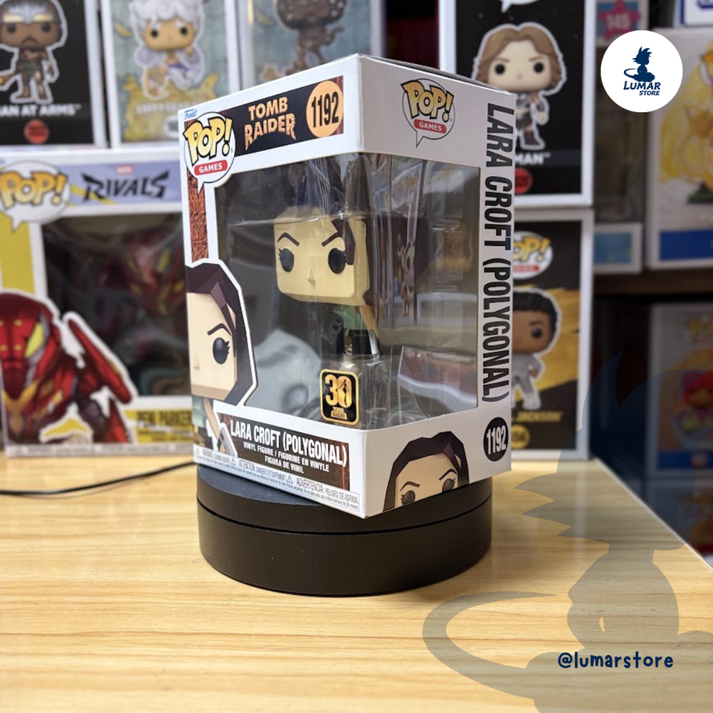 Funko Pop! Games: Tomb Raider #1192 Lara Croft Polygonal (Retro 1996 Edition)