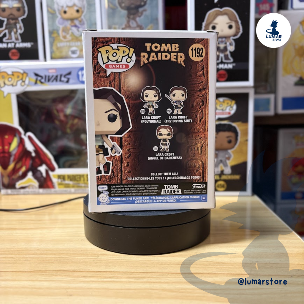 Funko Pop! Games: Tomb Raider #1192 Lara Croft Polygonal (Retro 1996 Edition)