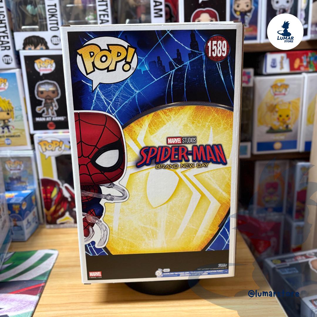 Funko Pop! Jumbo: Spider-Man Brand New Day #1589 Spider-Man (10 Inch)